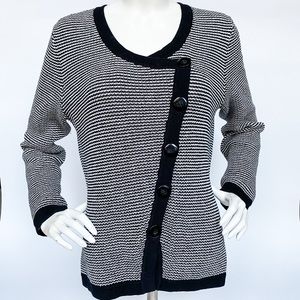 Pendleton Knit Cotton Cardigan Sz Large Petite L